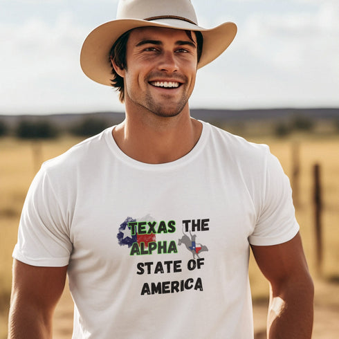 Texas: The Alpha State of America T-Shirt – Bold Lone Star Tee